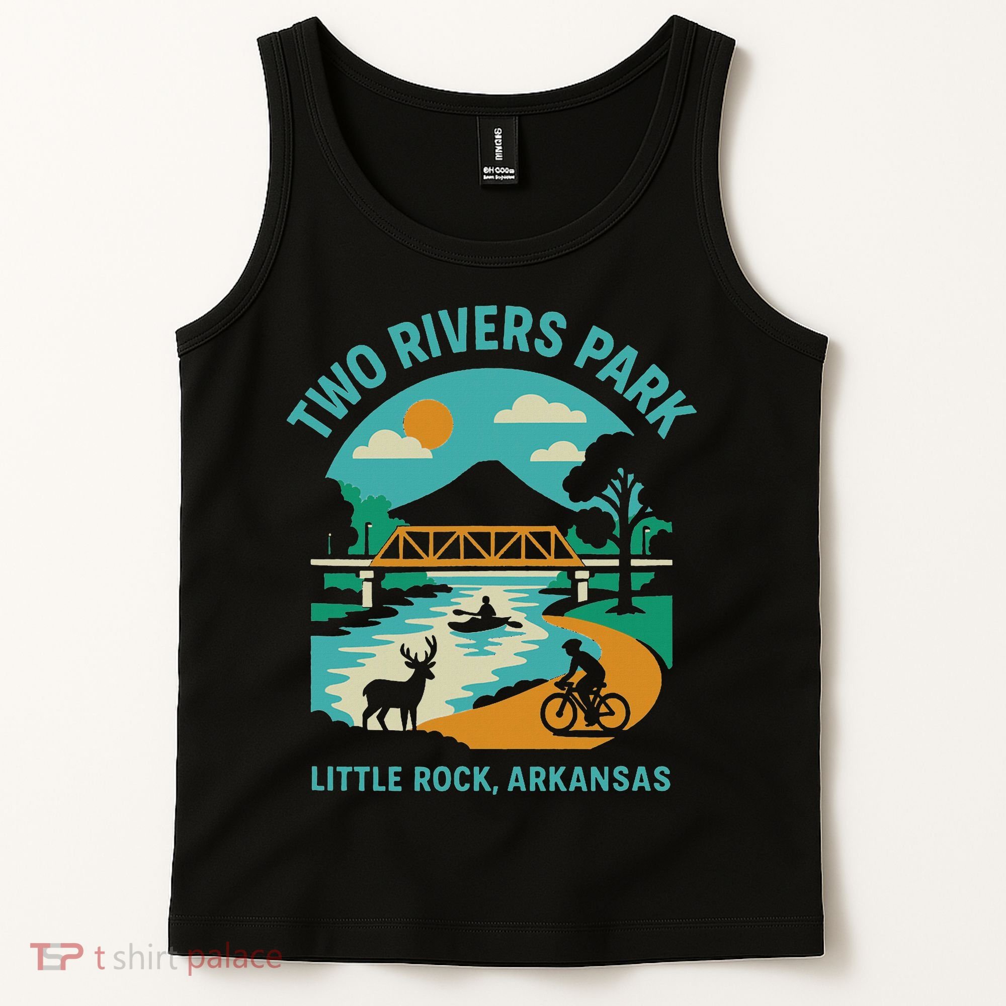 Two Rivers Park In Little Rock, Arkansas, Bridge View Tank Top
