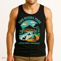 Two Rivers Park In Little Rock, Arkansas, Bridge View Tank Top thumb 3