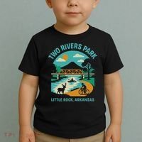 Two Rivers Park In Little Rock, Arkansas, Bridge View Toddler T-Shirt thumb 2