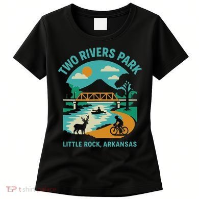 Two Rivers Park In Little Rock, Arkansas, Bridge View Women's T-Shirt