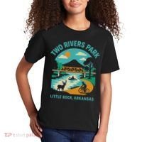 Two Rivers Park In Little Rock, Arkansas, Bridge View Kids T-Shirt thumb 2