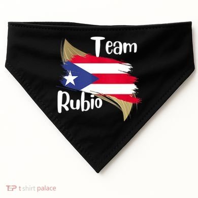 Team Rubio Puerto Rico PR Flag Pride USA-Made Doggie Bandana