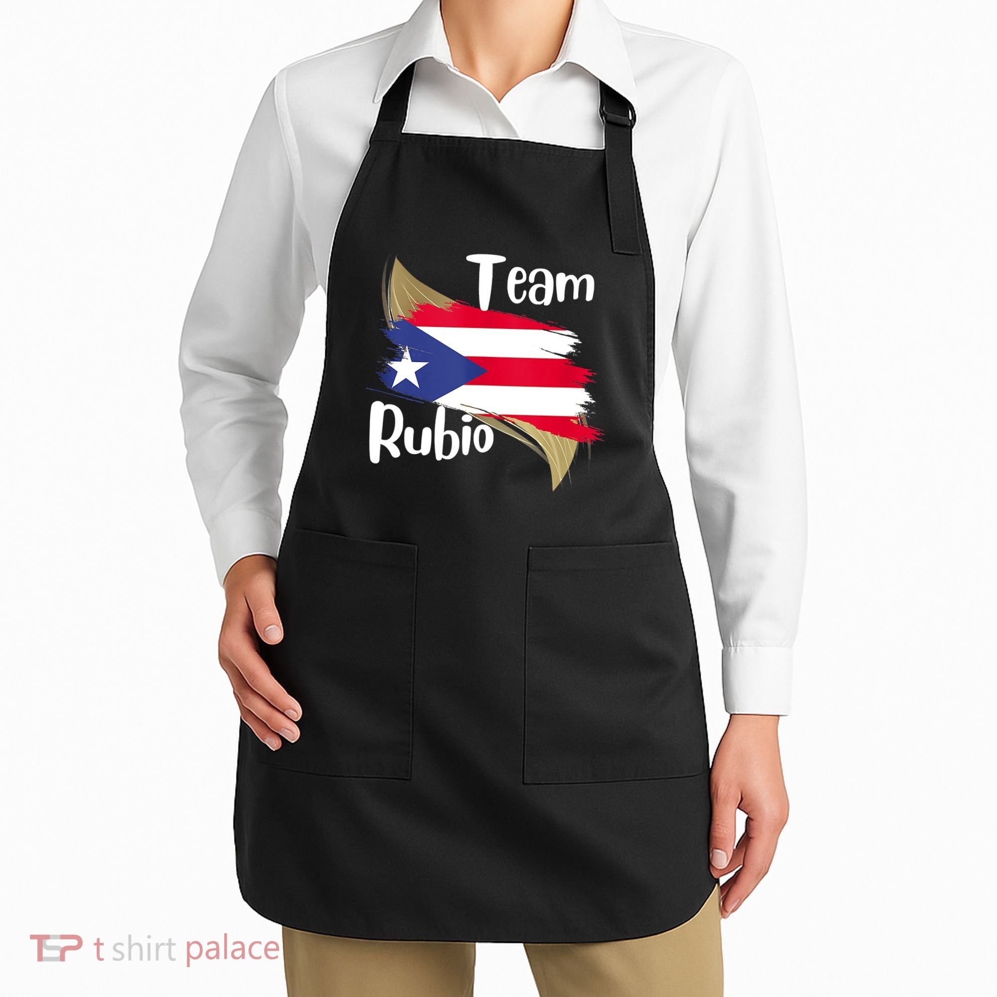 Team Rubio Puerto Rico PR Flag Pride Apron