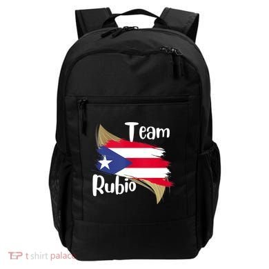 Team Rubio Puerto Rico PR Flag Pride Backpack