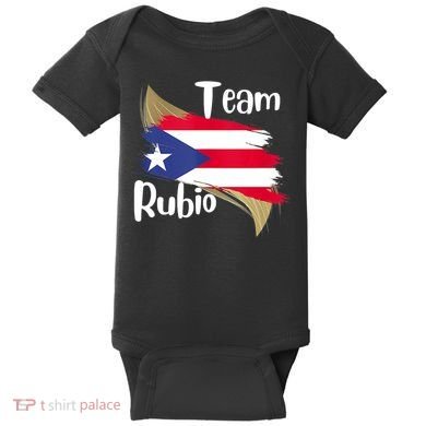 Team Rubio Puerto Rico PR Flag Pride Baby Bodysuit
