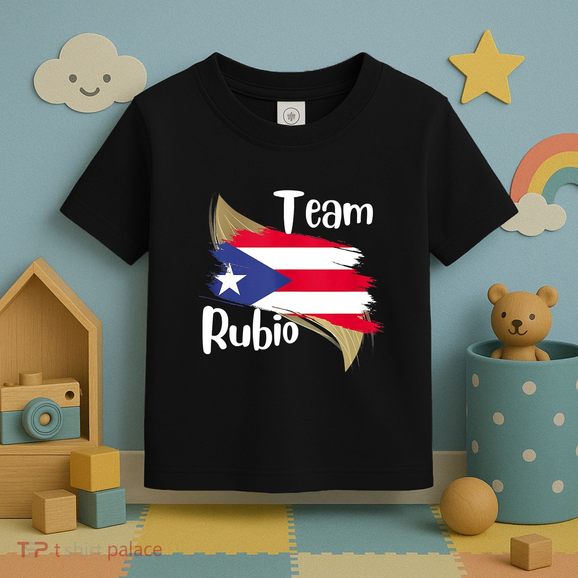 Team Rubio Puerto Rico PR Flag Pride Toddler T-Shirt