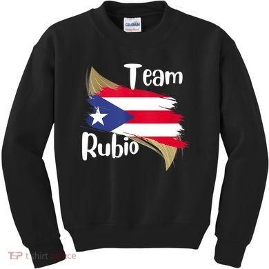 Team Rubio Puerto Rico PR Flag Pride Kids Sweatshirt