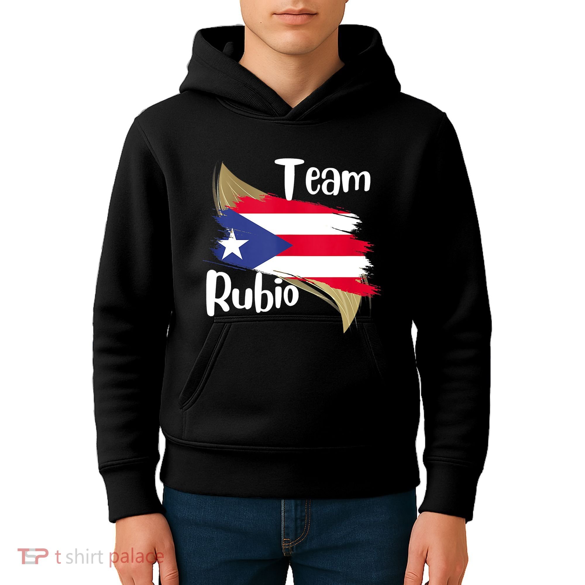 Team Rubio Puerto Rico PR Flag Pride Kids Hoodie