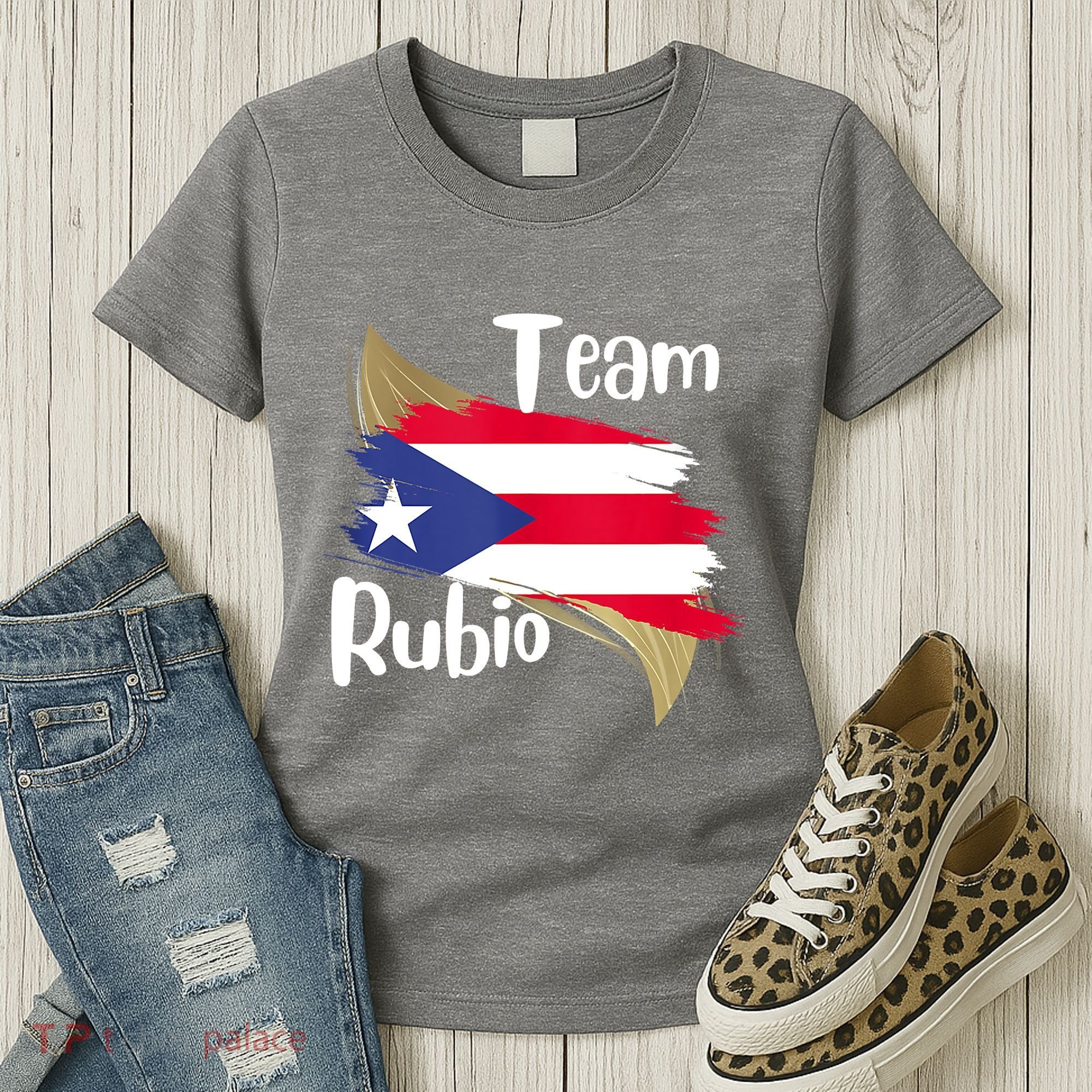 Team Rubio Puerto Rico PR Flag Pride Women's T-Shirt