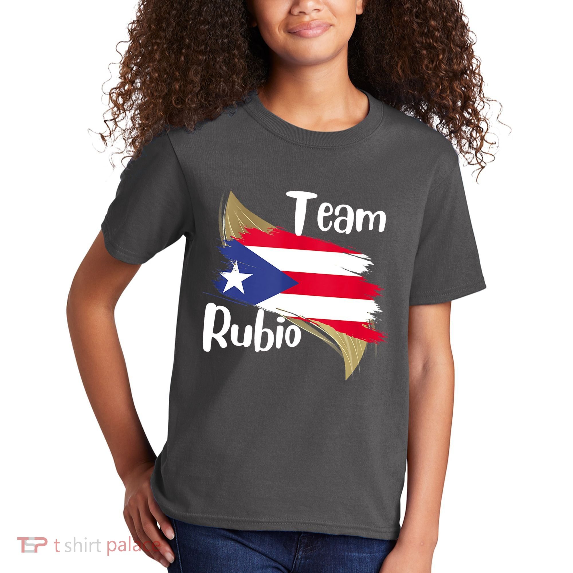 Team Rubio Puerto Rico PR Flag Pride Kids T-Shirt