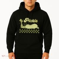 Trendy Retro Pickle Slut Funny Food Apparel Canned Pickle Hoodie thumb 2