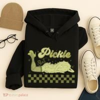 Trendy Retro Pickle Slut Funny Food Apparel Canned Pickle Hoodie thumb 4