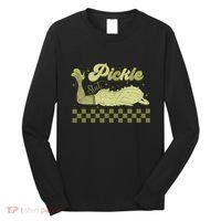 Trendy Retro Pickle Slut Funny Food Apparel Canned Pickle Long Sleeve Shirt thumb 0