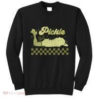 Trendy Retro Pickle Slut Funny Food Apparel Canned Pickle Sweatshirt thumb 0