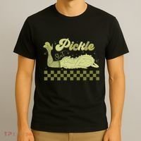 Trendy Retro Pickle Slut Funny Food Apparel Canned Pickle T-Shirt thumb 3