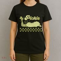 Trendy Retro Pickle Slut Funny Food Apparel Canned Pickle T-Shirt thumb 4
