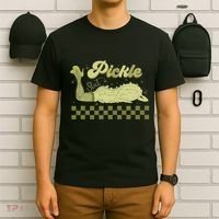 Trendy Retro Pickle Slut Funny Food Apparel Canned Pickle T-Shirt thumb 6
