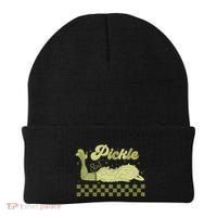 Trendy Retro Pickle Slut Funny Food Apparel Canned Pickle Beanie thumb 0