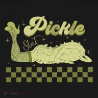 Trendy Retro Pickle Slut Funny Food Apparel Canned Pickle Women's Hoodie thumb 2
