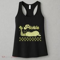 Trendy Retro Pickle Slut Funny Food Apparel Canned Pickle Women's Tank Top thumb 3