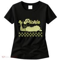 Trendy Retro Pickle Slut Funny Food Apparel Canned Pickle Women's T-Shirt thumb 0