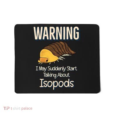 Terrarium Roly Poly Pill Bug Lover Funny Rubber Ducky Isopod Mousepad