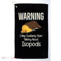 Terrarium Roly Poly Pill Bug Lover Funny Rubber Ducky Isopod Golf Towel thumb 0