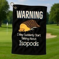 Terrarium Roly Poly Pill Bug Lover Funny Rubber Ducky Isopod Golf Towel thumb 1