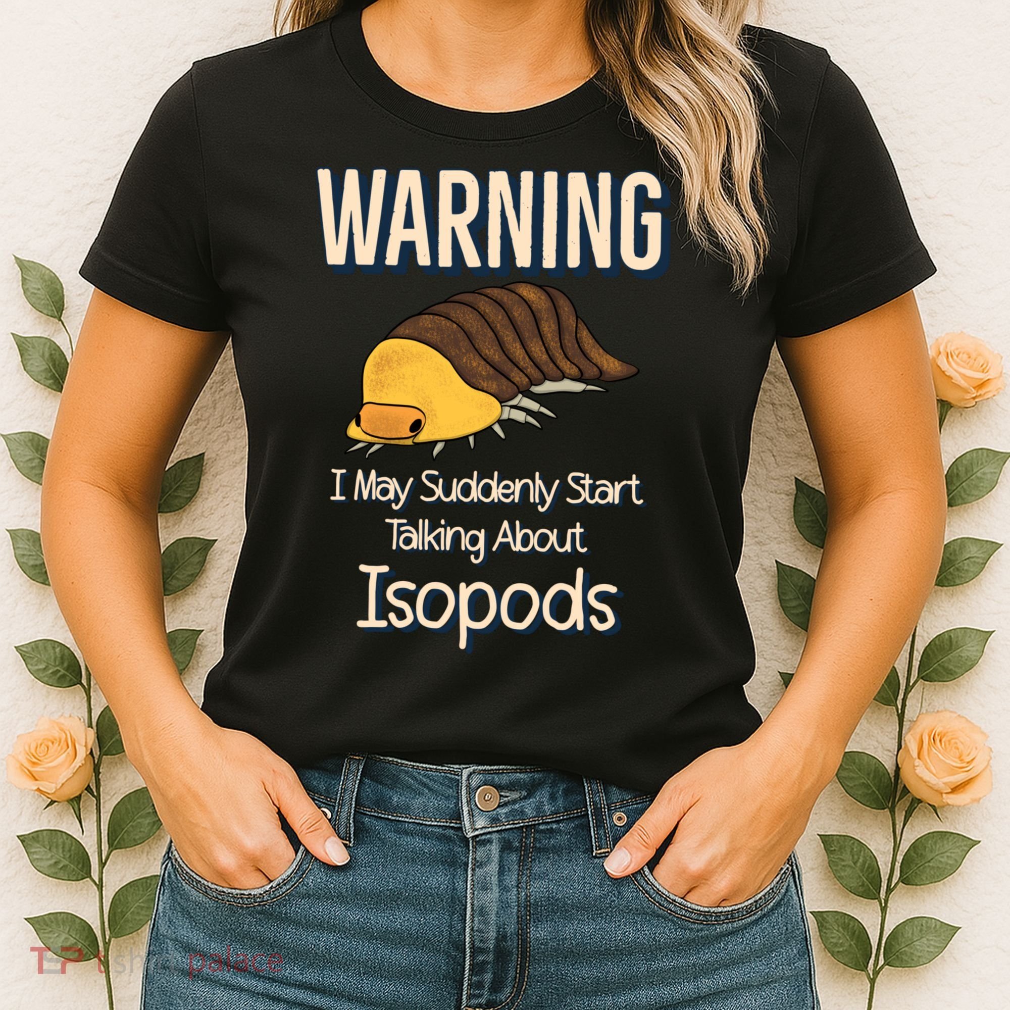 Terrarium Roly Poly Pill Bug Lover Funny Rubber Ducky Isopod Women's T-Shirt