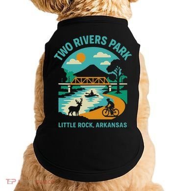 Two Rivers Park In Little Rock Arkansas Bridge View Gift Doggie Tank