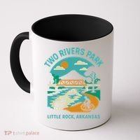 Two Rivers Park In Little Rock Arkansas Bridge View Gift Coffee Mug thumb 0