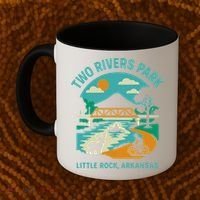 Two Rivers Park In Little Rock Arkansas Bridge View Gift Coffee Mug thumb 2