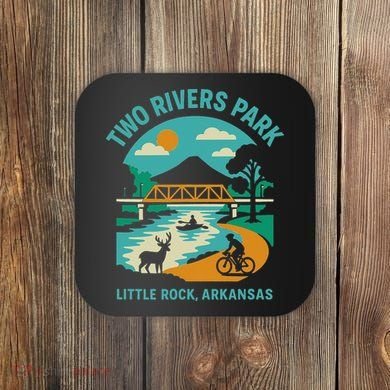 Two Rivers Park In Little Rock Arkansas Bridge View Gift Coaster