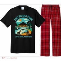 Two Rivers Park In Little Rock Arkansas Bridge View Gift Pajama Set thumb 0