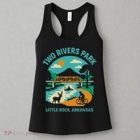 Two Rivers Park In Little Rock Arkansas Bridge View Gift Women's Tank Top thumb 3
