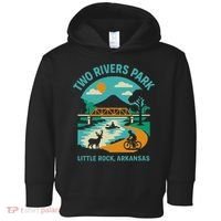 Two Rivers Park In Little Rock Arkansas Bridge View Gift Toddler Hoodie thumb 0