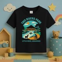 Two Rivers Park In Little Rock Arkansas Bridge View Gift Toddler T-Shirt thumb 3