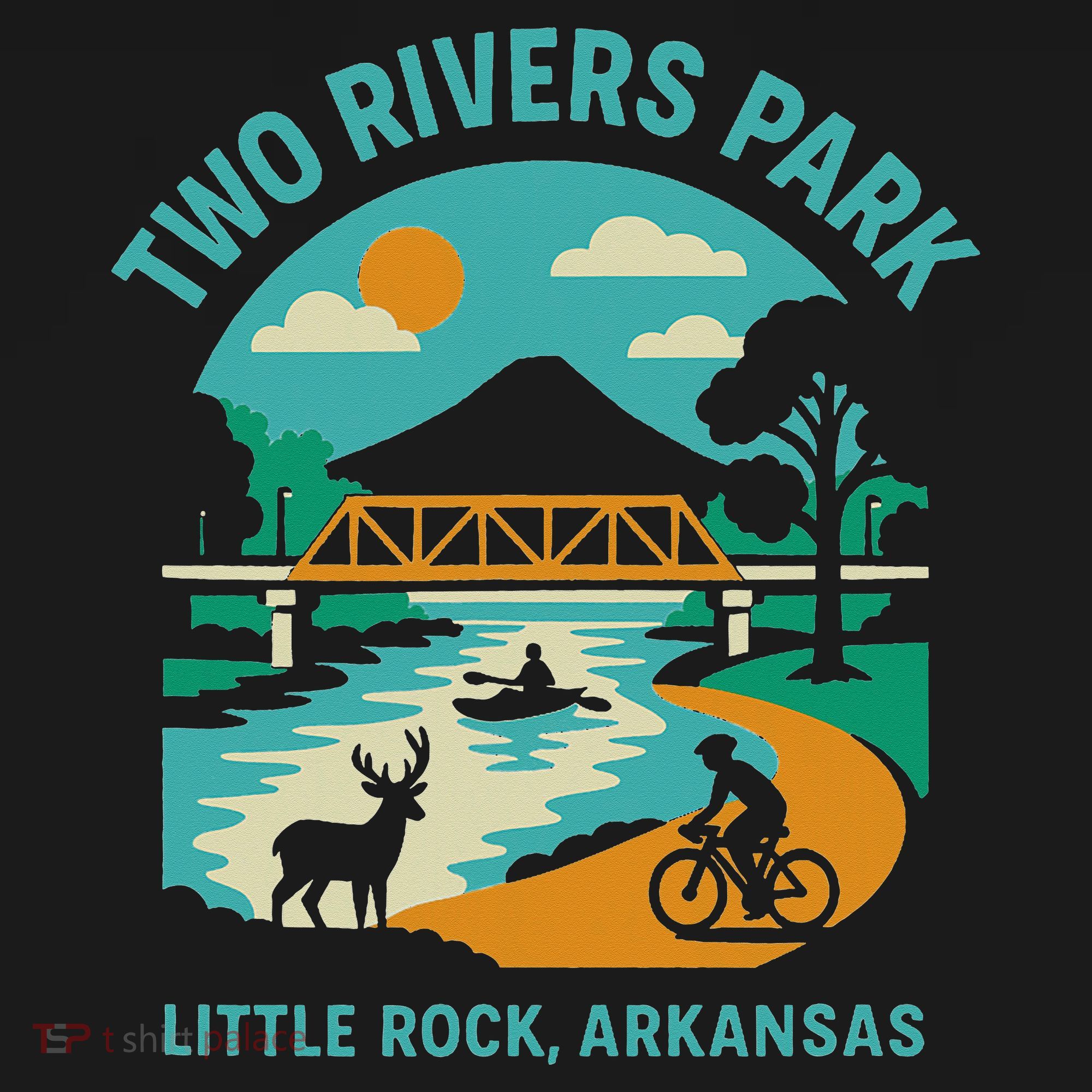 Two Rivers Park In Little Rock Arkansas Bridge View Gift Visor
