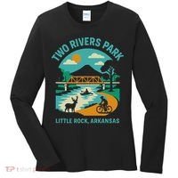 Two Rivers Park In Little Rock Arkansas Bridge View Gift Women's Long Sleeve Shirt thumb 0