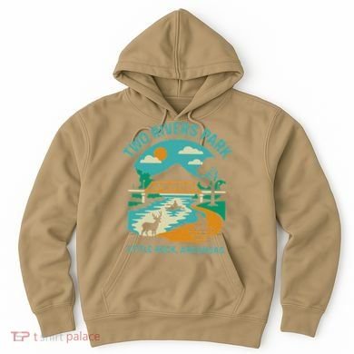 Two Rivers Park In Little Rock Arkansas Bridge View Gift Hoodie