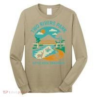 Two Rivers Park In Little Rock Arkansas Bridge View Gift Long Sleeve Shirt thumb 0