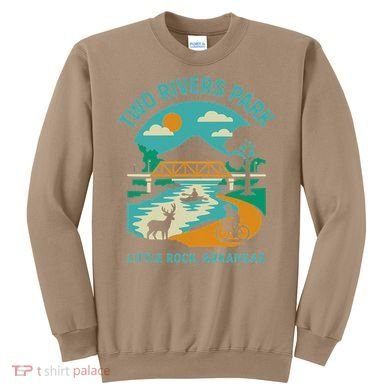 Two Rivers Park In Little Rock Arkansas Bridge View Gift Sweatshirt