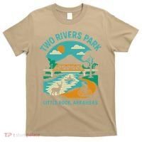 Two Rivers Park In Little Rock Arkansas Bridge View Gift T-Shirt thumb 0