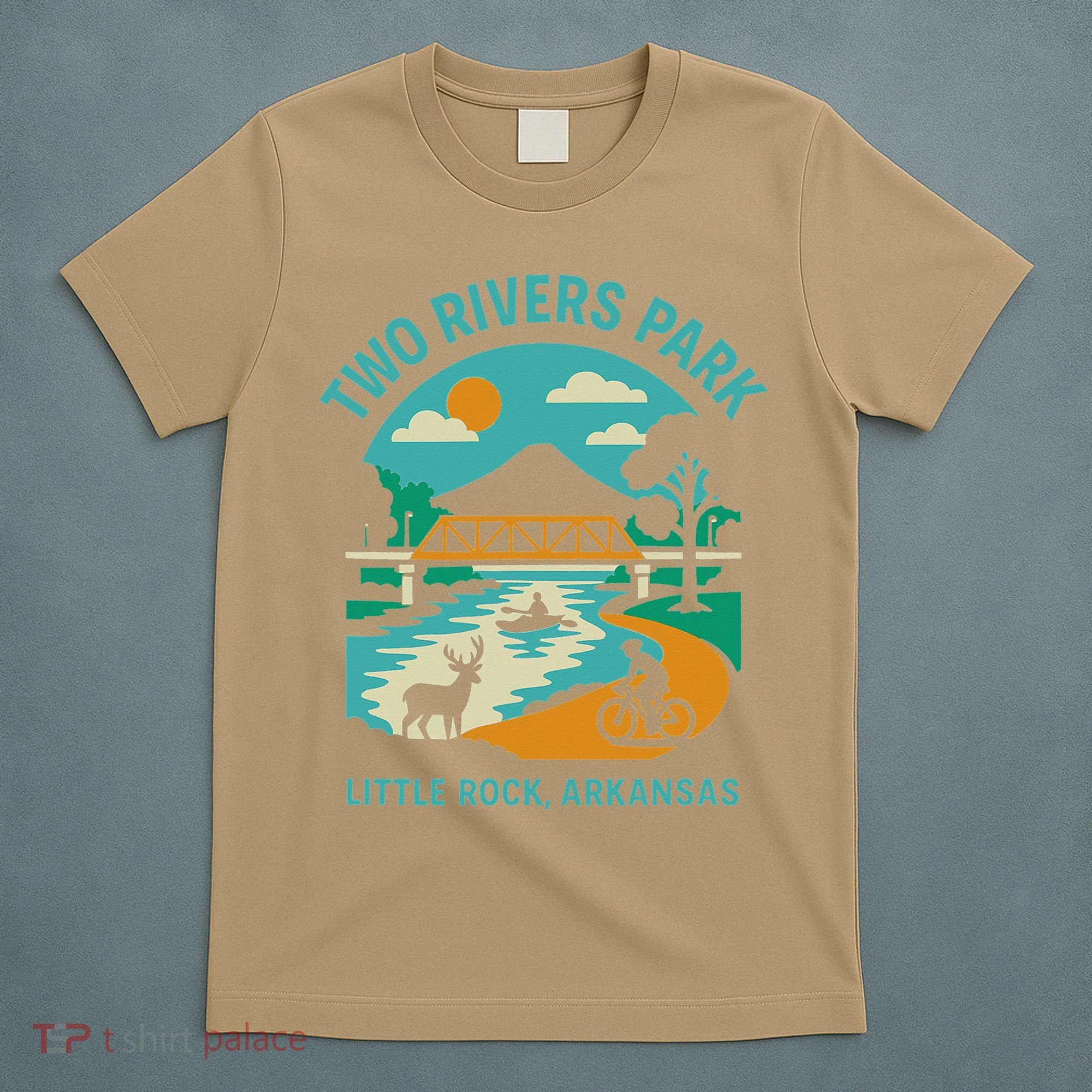 Two Rivers Park In Little Rock Arkansas Bridge View Gift T-Shirt