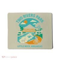 Two Rivers Park In Little Rock Arkansas Bridge View Gift Mousepad thumb 0