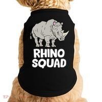 Team Rhino Rhino Squad Love Rhinoceros Gift Doggie Tank thumb 0