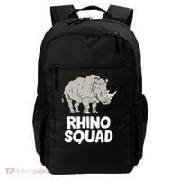 Team Rhino Rhino Squad Love Rhinoceros Gift Backpack thumb 0