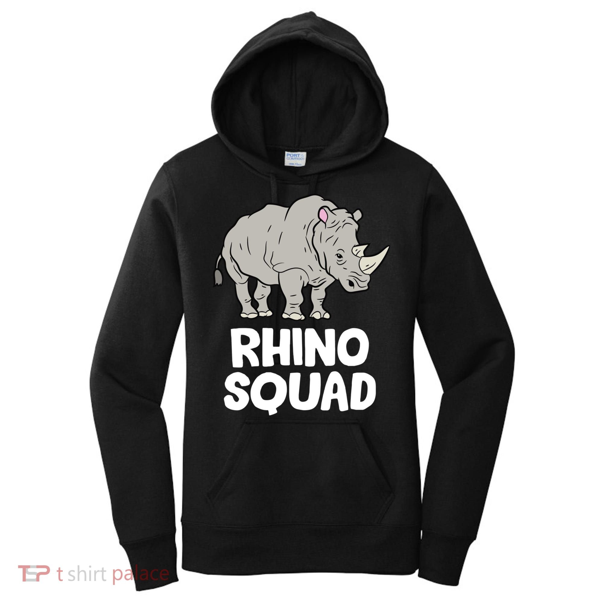 Team Rhino Rhino Squad Love Rhinoceros Gift Women's Hoodie