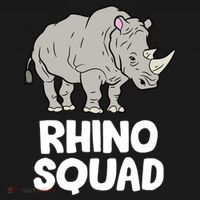 Team Rhino Rhino Squad Love Rhinoceros Gift Ornament thumb 1