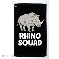 Team Rhino Rhino Squad Love Rhinoceros Gift Golf Towel thumb 0